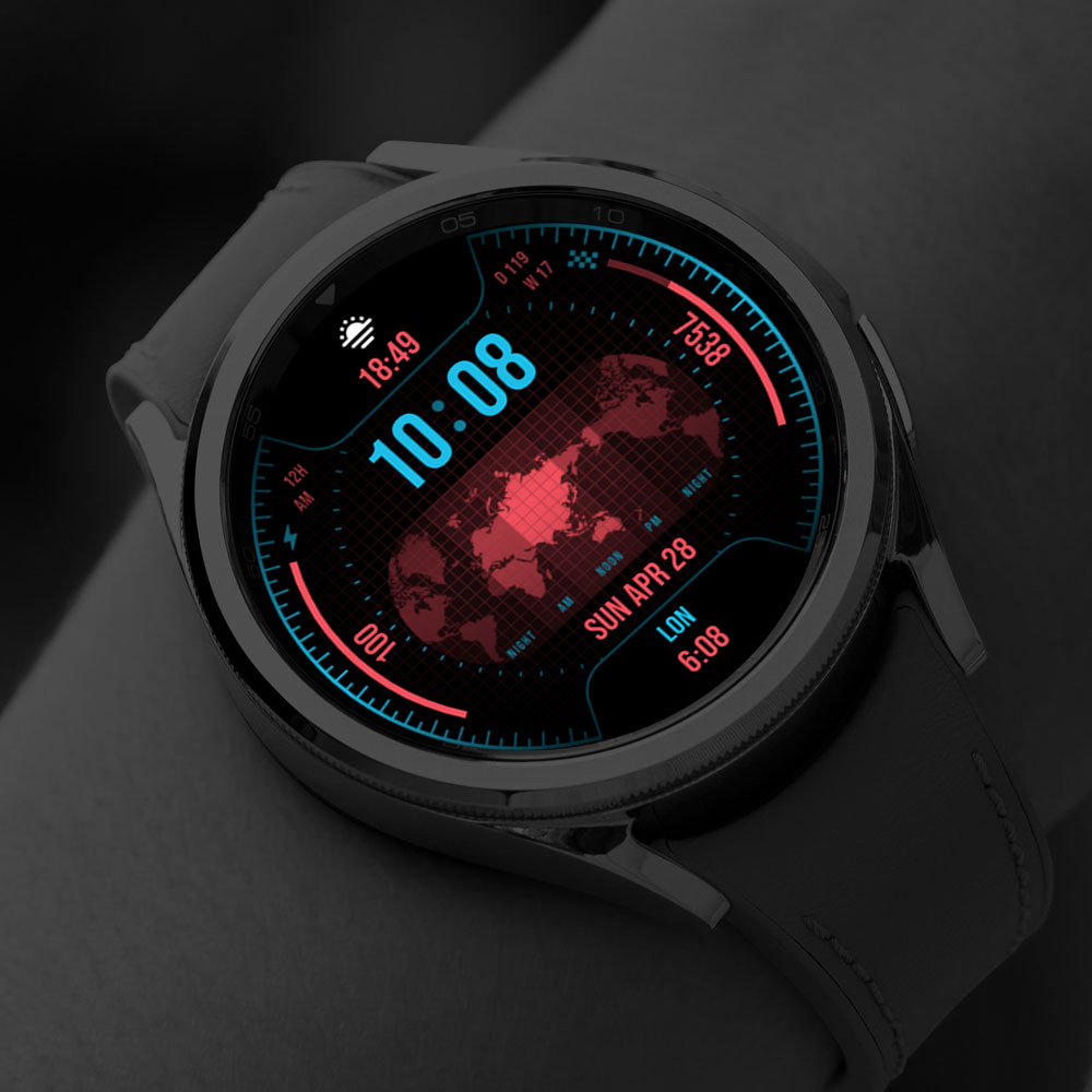 World Time Watch Face 037