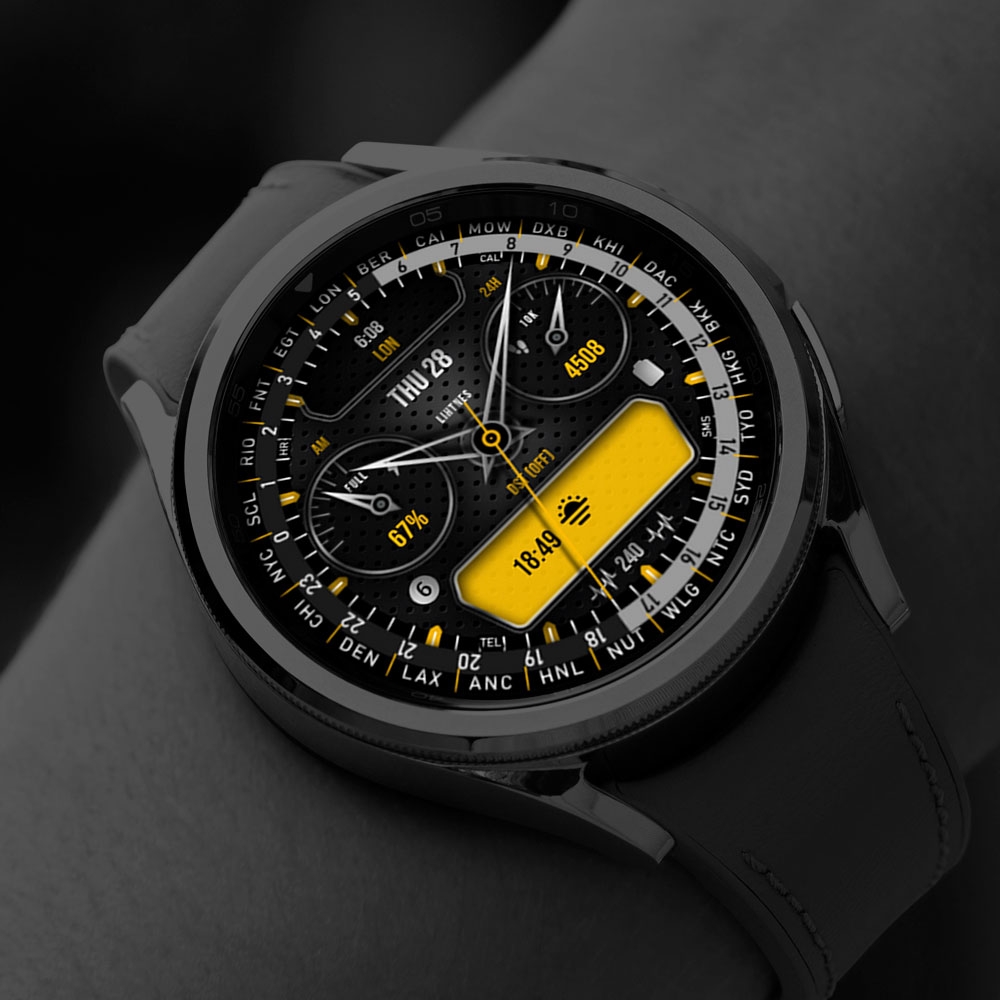 World Time Watch Face 038