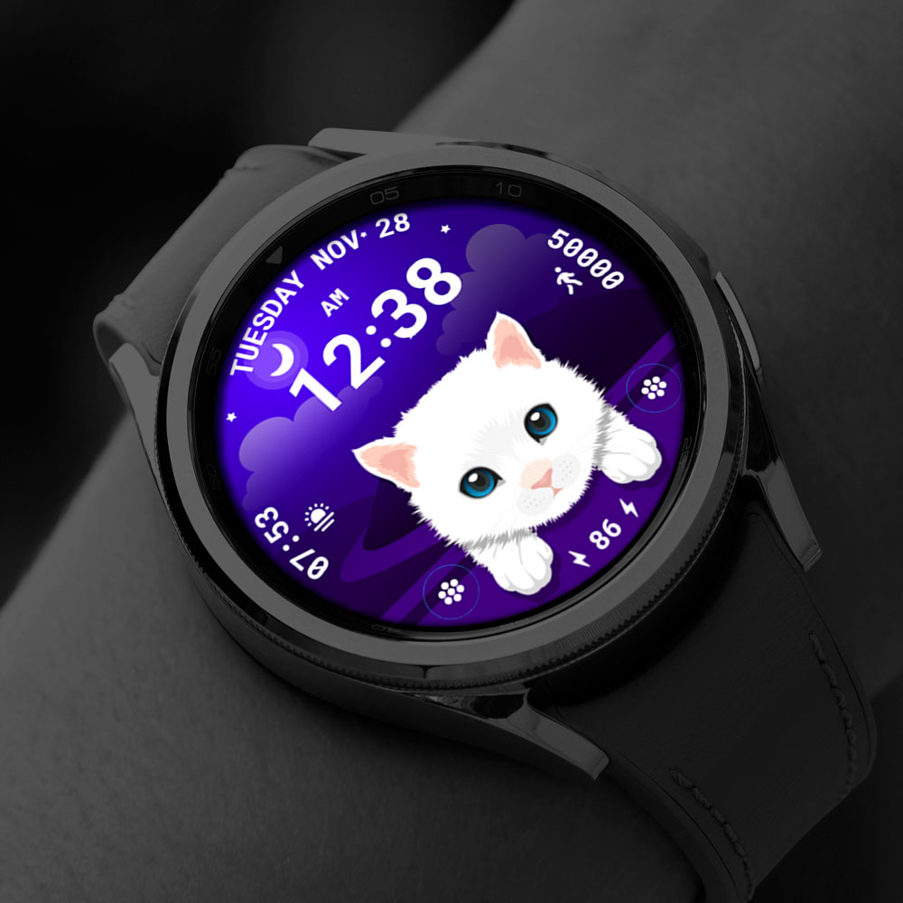 Cat Animated Watch Face 089