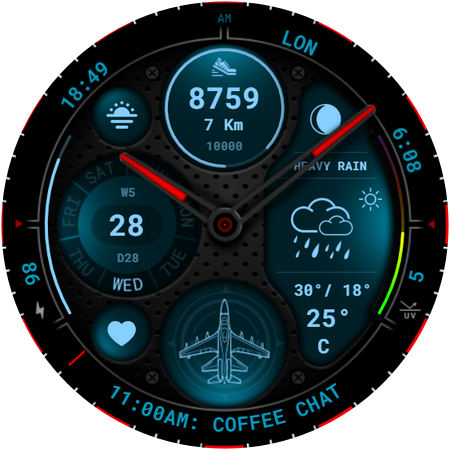 Futuristic Watch Face 139