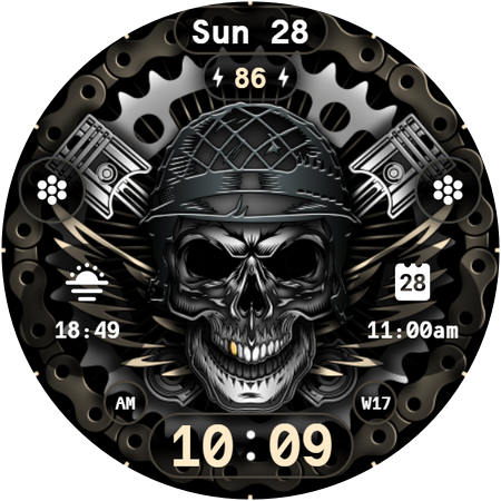 Skull & Pistons Watch 023