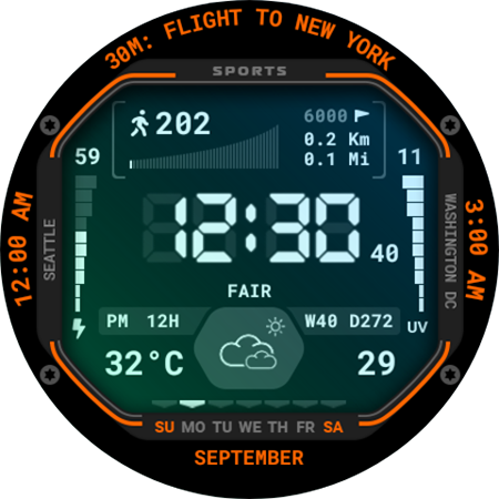 Vintage Digital Face 032