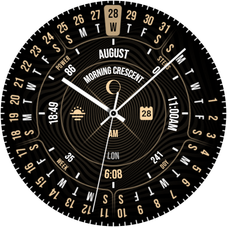 Calendar Watch Face 046