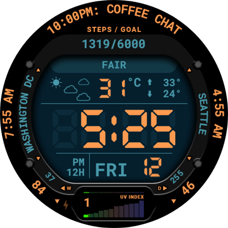 Digital Weather Watch 116