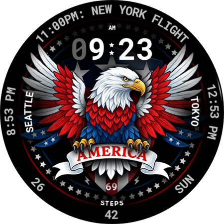USA Eagle Watch Face 159