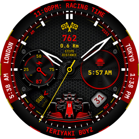 Racing Watch Face 169