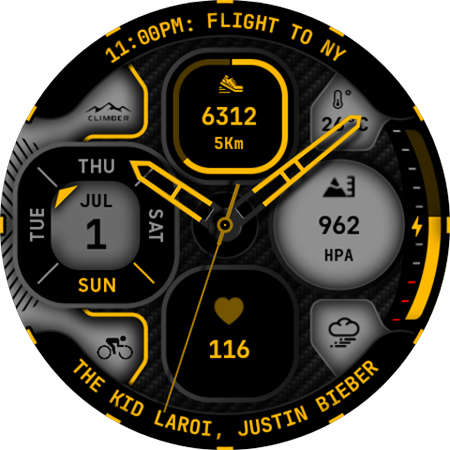 Sports Analog Watch Face 175