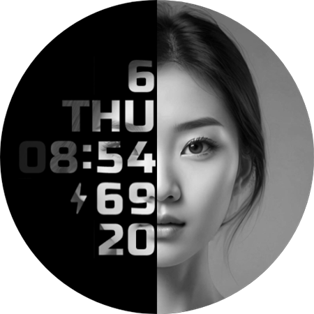 Photo Slot Watch Face 182